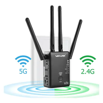 (US plug, AC1200 wifi repeater) Wavlink Wifi Repeater 5GHz 750/1200mbps Wireless Router Dual Ban