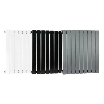 (Grey, 600x612 mm Single) MCC Radiator Horizontal Vertical Designer Flat Panel Central Heating R