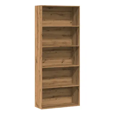 vidaXL Book Cabinet Artisian Oak 80x30x189 cm Engineered Wood