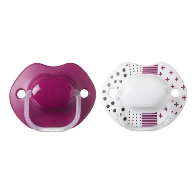 Tommee Tippee Urban Style Soother, to Months, Purple, Pack of