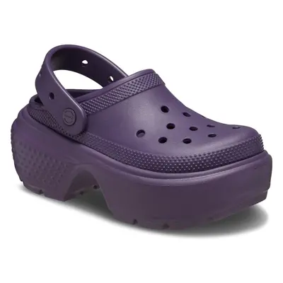 (Purple, (Adults')) Crocs Stomp Clog Thermoplastic Dark Iris Clogs