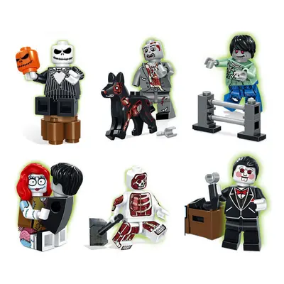 6PCS/SET Runaway zombies Figures Fits Blocks Children Kids Toy