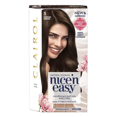 Clairol Nice' n Easy Permanent Hair Dye Medium Brown