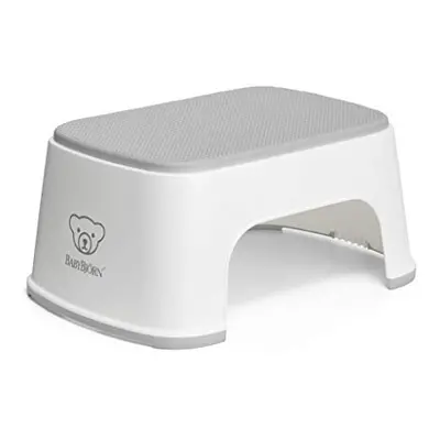 Step Stool, White/Grey