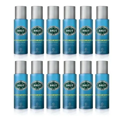 BRUT Deodorant, Aerosol Sport Style ml (Pack of 12)