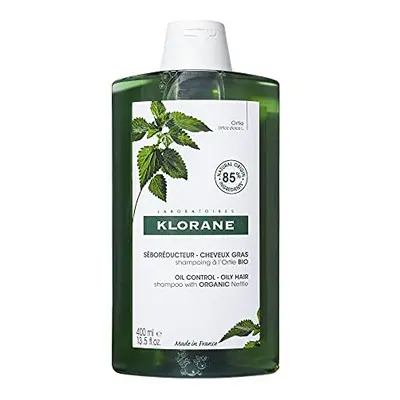 Klorane Shampoo with Nettle for Oily Hair and Scalp, Regulates Oil Production, Paraben, Silicone