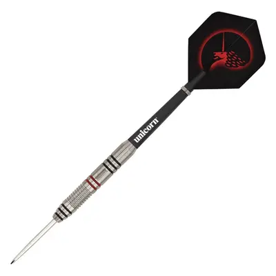 (21g, Silver/Black/Red) Unicorn Core Plus Win Darts (Pack of 3)