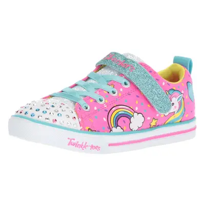 Skechers Kids Girls Twinkle Toes Sparkle Lite-Unicorn Craze Sneaker N