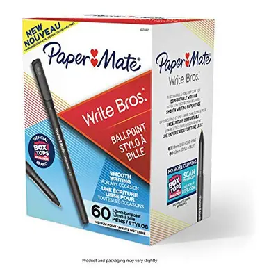 Paper Mate Write Bros Ballpoint Pens Medium Point 1.0mm Black Count