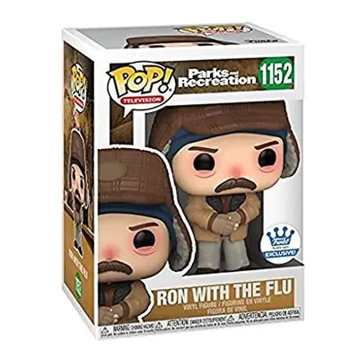 POP Funko Ron Swanson vs The Flu Parks and Recreation Exclusive