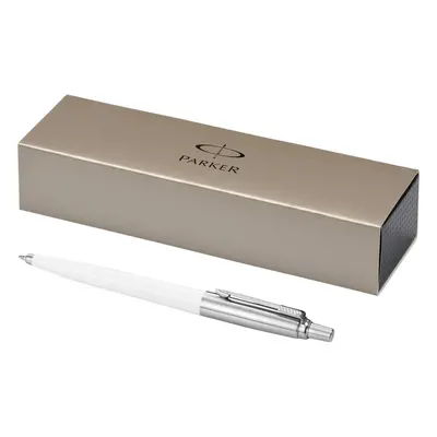 Parker Jotter Ballpoint Pen (5.1 x 0.3 inches) (White/Silver)