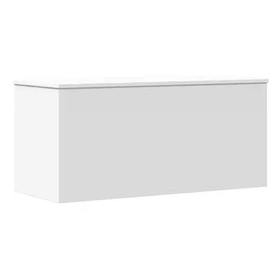 vidaXL Storage Box Blanket Box Storage Chest Toy Box White Engineered Wood