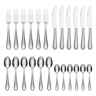 Oneida Tibet Cutlery Set Dishwasher Safe Rustproof Stainless Steel - Pack of