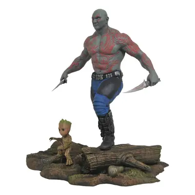 Diamond Select Toys Marvel Gallery Guardians of The Galaxy Vol Drax Groot PVC Figure