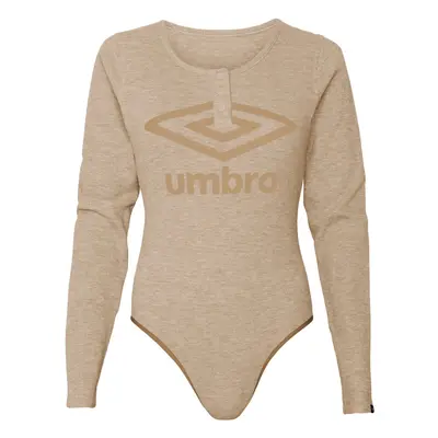 Umbro Womens Thermal Henley Bodysuit Tan/Pumpkin Spice X-Small US