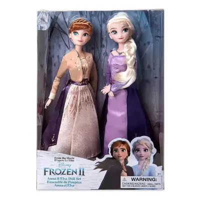 2Pcs/Set 28Cm Toys Frozen Elsa Anna Figure Princess Doll Toys