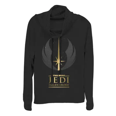 Star Wars Women's Jedi Symbol Fallen Order Sweater Black X-Small