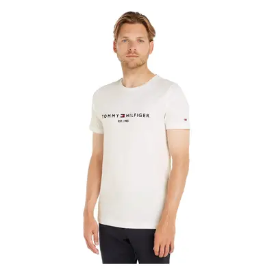 Tommy Hilfiger Mens Logo T-Shirt White