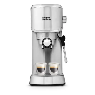 Morphy Richards Traditional Pump Espresso - Compact - bar - Milk Frothing Wand - Stainless Steel