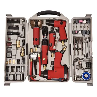 Amtech Piece Air Tool Kit Y2430 Includes Impact Wrench Grinder Air Hammer Etc