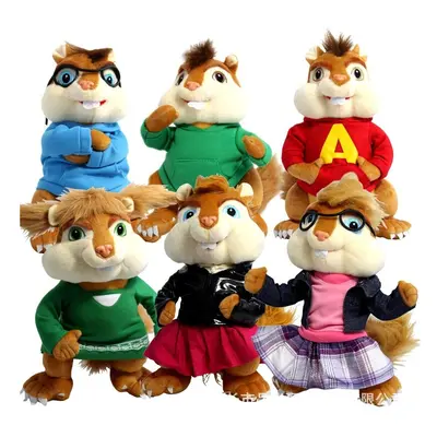 (6pcs) Alvin and The Chipmunks Plush Soft Stuffed Toy Gift