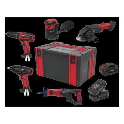 5 x 20V SV20 Series Cordless Tool Combo - Batteries