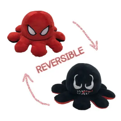 Double Sided Flip Doll Reversible Octopus Plush Toysï¼Spiderman And Venomï¼