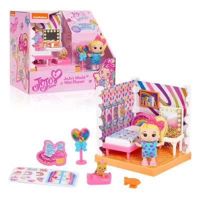 JoJo Siwa JoJo's World Bedroom Mini Playset Mini JoJo Collectible Fig