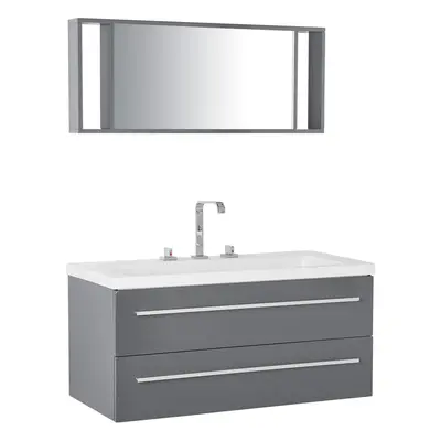 Bathroom Vanity Set ALMERIA cm cm cm Grey