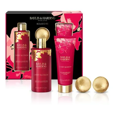 Boudiore Cherry Blossom Luxury Bathing Treats Gift Set (Pack of 1) - Vegan Friendly