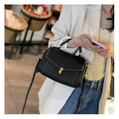 (Black) Cow Leather Women's Luxury Bag New Fashion Trendy All-match Genuine Leather Shoulder Bag