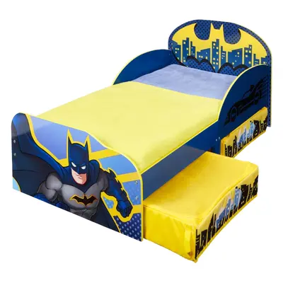 Batman Toddler Bed With Storage Wooden Bedroom Kids Furniture Junior Kids Blue Cot