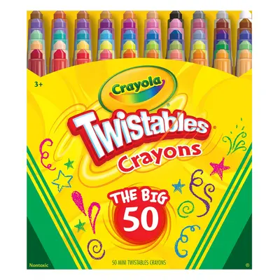 Crayola Mini Twistables Crayons (50ct) Kids Art Supplies Unique Gift