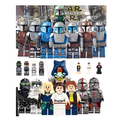 (Style F 24pcs) Star Wars Minifigure Model Building Block Figure Toy Kids Toy Gift