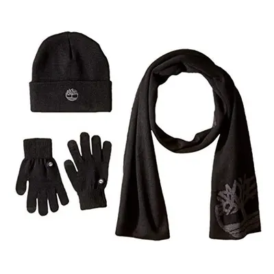 Timberland Double Layer Scarf, Cuffed Beanie & Magic Glove Gift Set Ac