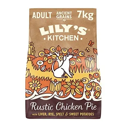 Lily's Kitchen Ancient Grains Chicken and Turkey Adult Natural Dry Dog Food 7kg, Brown