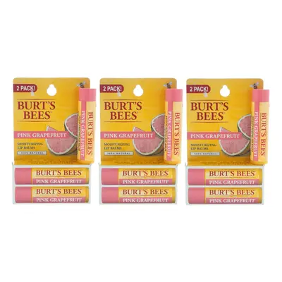 Burts Bees Pink Grapefruit Moisturizing Lip Balm Twin Pack - Pack of For Unisex x 0.15 oz Lip Ba