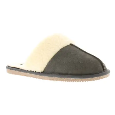 (Grey, (Adults')) Hush Puppies Arianna Womens Genuine Suede Mule Slippers grey UK Size