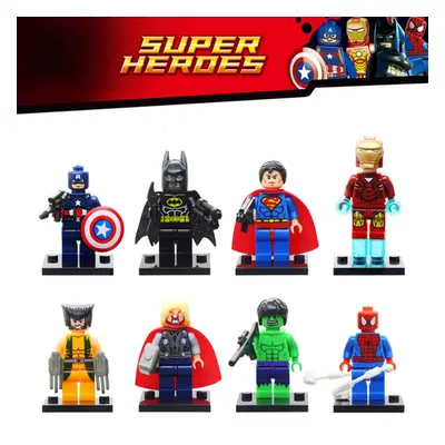 Kids 8PCS/SET Superheroes Minifigure Fit Lego Building Block Toy SET