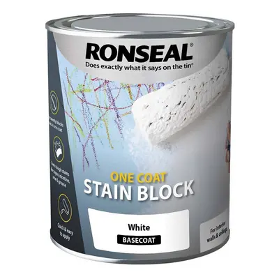 Ronseal One Coat Stain Block - White 2.5L