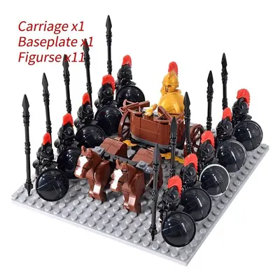 (Set 09) Medieval Knights mini Action Figures Building Blocks Roman Chariot Carriage