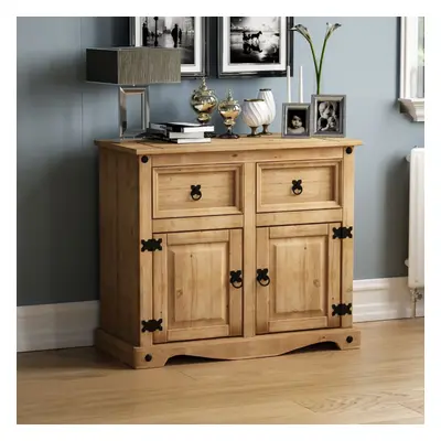 Corona Door Drawer Sideboard Cupboard Pine Wood