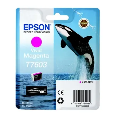 Epson C13T76034010 (T7603) Ink cartridge magenta, 1.4K pages, 26ml