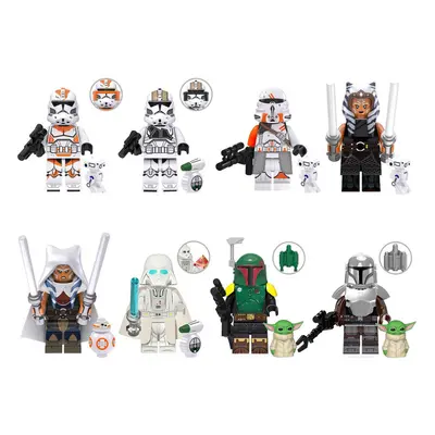 (Style C 8pcs) 16pcs Asokamandalo people Minifigures Toys Fit Lego