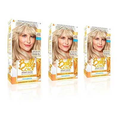 Garnier Belle Color Blonde Hair Dye Permanent, Natural looking Hair Colour, up to 100% grey cove