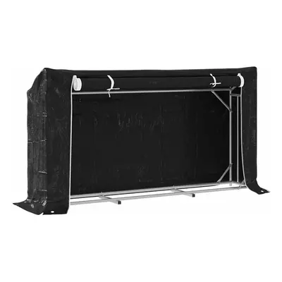 (200.5 x x 110.5 cm) vidaxL Firewood Rack with Rain Cover 100.5x100.5x110.5 cm Galvanised Steel