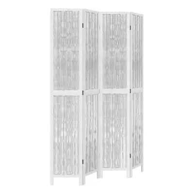 (40 x cm/ piece) vidaXL Room Divider Panels Office Privacy Screen White Solid Wood Paulownia