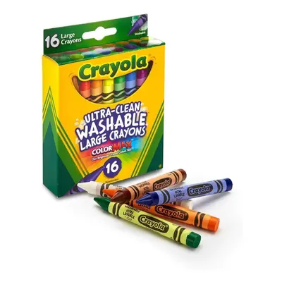 Crayola Large Washable Crayons Assorted Colors Count (Pack of 2)