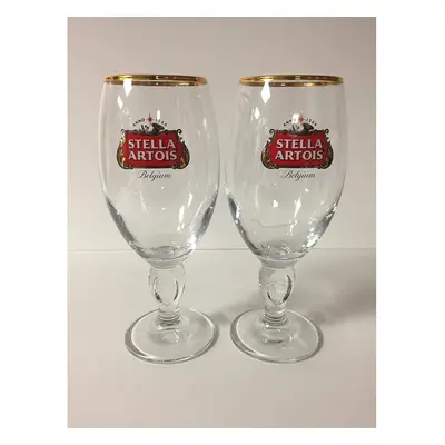 Stella Artois Chalice Glass - Belgium Script - 33cl - Pack