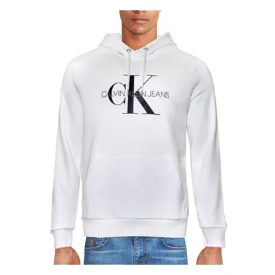 Calvin Klein Men's Logo-Hoodie Brilliant White Monogram X-Large